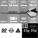 Target Beau Greaves G1 90% Tungsten SP Steel Tip Darts by Target - 25 Gram