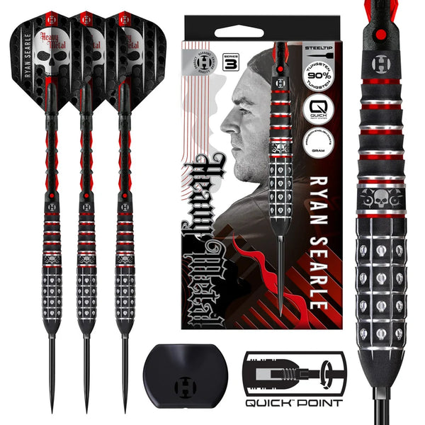 Harrows Ryan Searle Series 3 QP 90% Tungsten Steel Tip Darts - 32 Gram