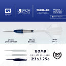 Harrows Geo Bomb QP 90% Tungsten Steel Tip Darts - 23 Gram