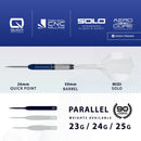Harrows Geo Parallel QP 90% Tungsten Steel Tip Darts - 25 Gram
