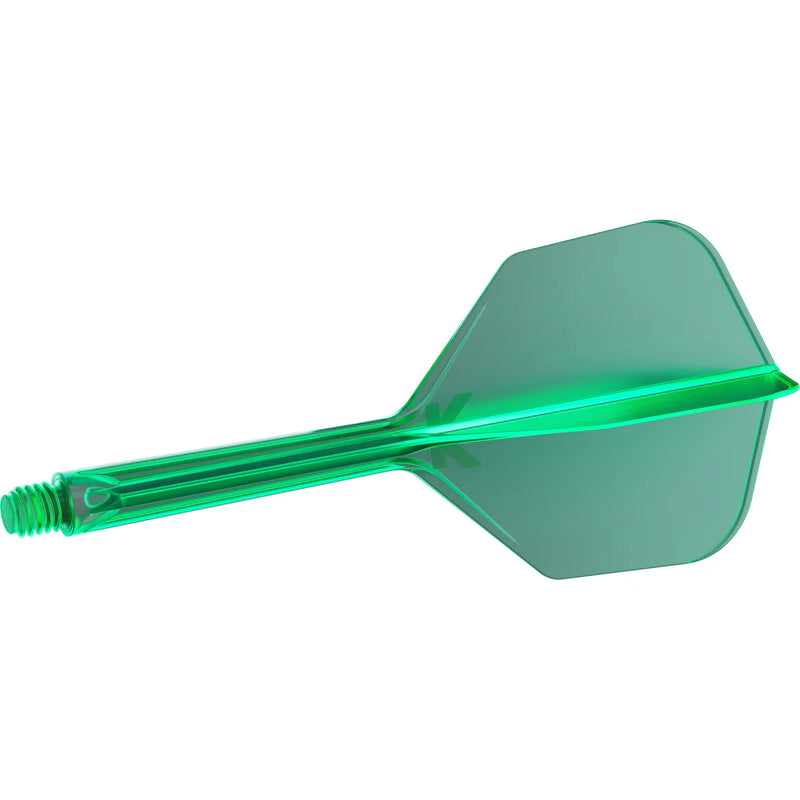 Target K-Flex Moulded Flight & Stem System - Green - Standard No.6