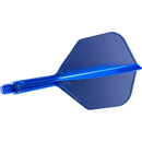 Target K-Flex Moulded Flight & Stem System - Blue - Standard No.6