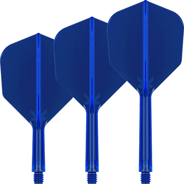 Target K-Flex Moulded Flight & Stem System - Blue - Standard No.6