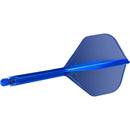 Target K-Flex Moulded Flight & Stem System - Blue - Standard No.2