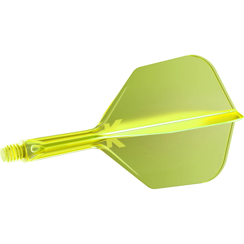 Target K-Flex Moulded Flight & Stem System - NEON YELLOW - Standard No.6