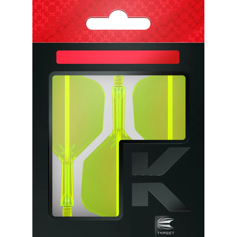 Target K-Flex Moulded Flight & Stem System - NEON YELLOW - Standard No.6