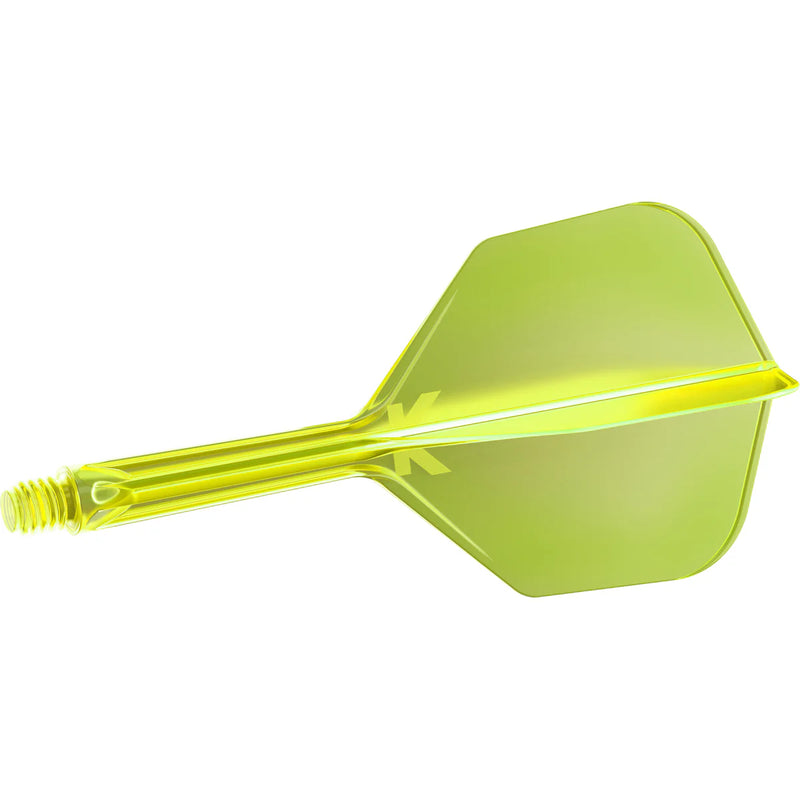 Target K-Flex Moulded Flight & Stem System - NEON YELLOW - Standard No.6