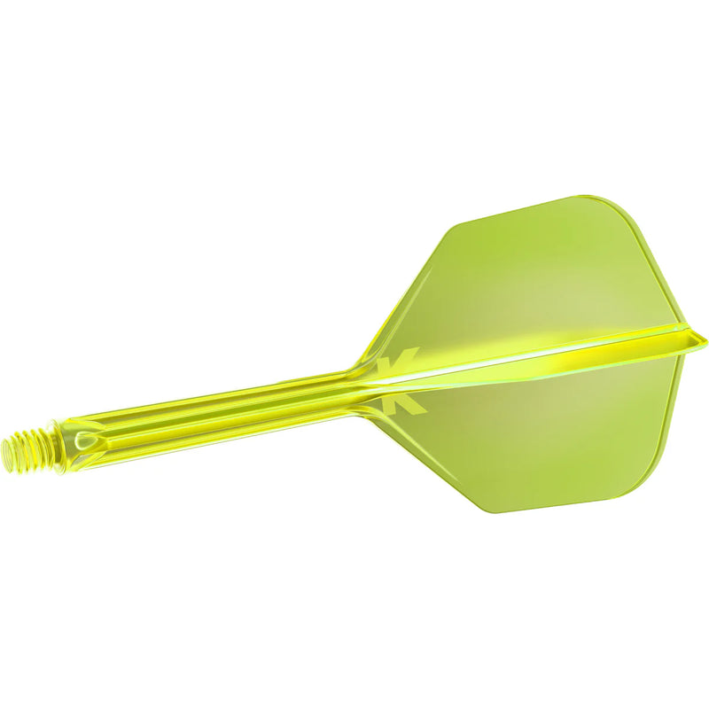 Target K-Flex Moulded Flight & Stem System - NEON YELLOW - Standard No.6