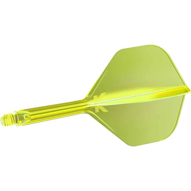 Target K-Flex Moulded Flight & Stem System - NEON YELLOW - Standard No.2