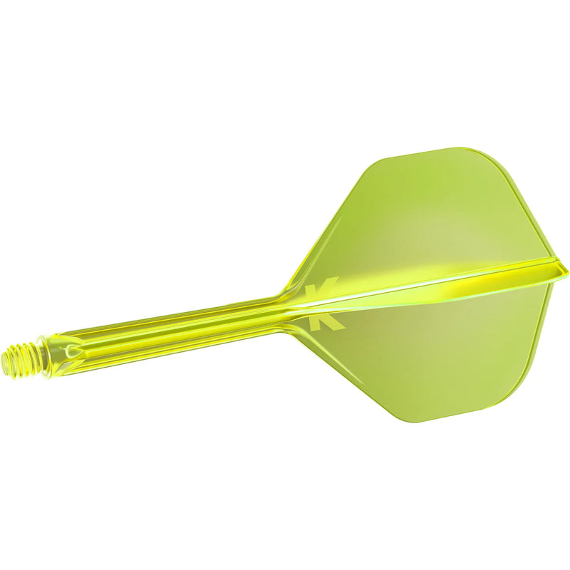 Target K-Flex Moulded Flight & Stem System - NEON YELLOW - Standard No.2