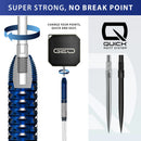 Harrows Geo Parallel QP 90% Tungsten Steel Tip Darts - 25 Gram