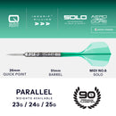 Harrows Torrent Parallel QP 90% Tungsten Steel Tip Darts - 23 Gram