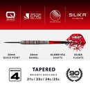 Harrows Damon Heta Series 4 90% Tungsten QP Steel Tip Darts - 24 Gram