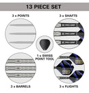 Target Justin Hood G1 Swiss Point 90% Tungsten Steel Tip Darts