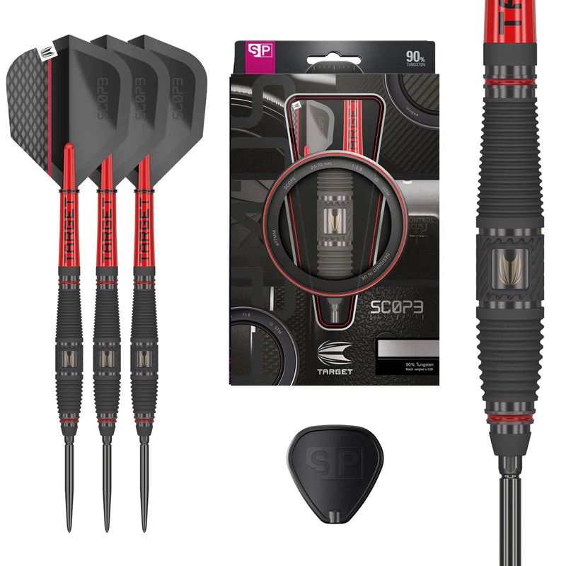 Target SCOPE 90% Tungsten swiss Point Steel Tip Darts - Model 03 - 23g