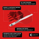Target K-Shift Spinning Moulded Flight & Stem System - Clear - Standard No.6