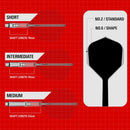 Target K-Shift Spinning Moulded Flight & Stem System - Clear - Standard No.6
