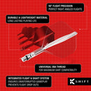 Target K-Shift Spinning Moulded Flight & Stem System - Clear - Standard No.2