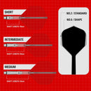 Target K-Shift Spinning Moulded Flight & Stem System - Clear - Standard No.2