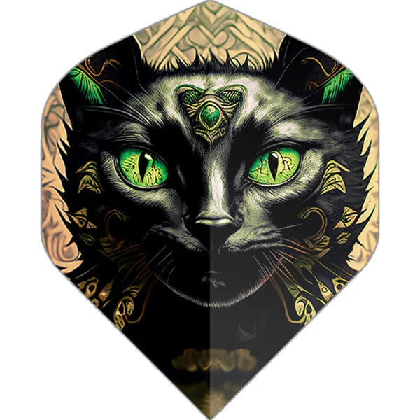 Designa Black Cat Dart Flights - Standard No.2