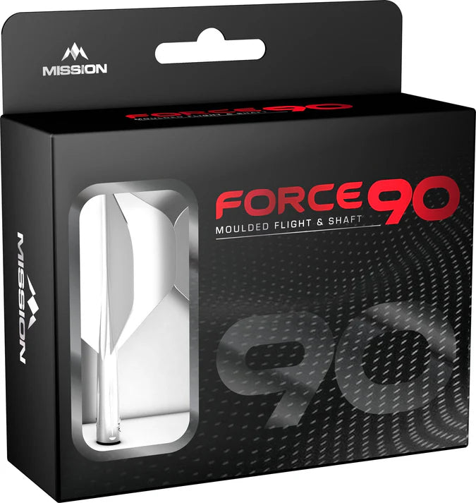 Mission Force 90 Moulded Flight & Stem System - Standard No.2 - White