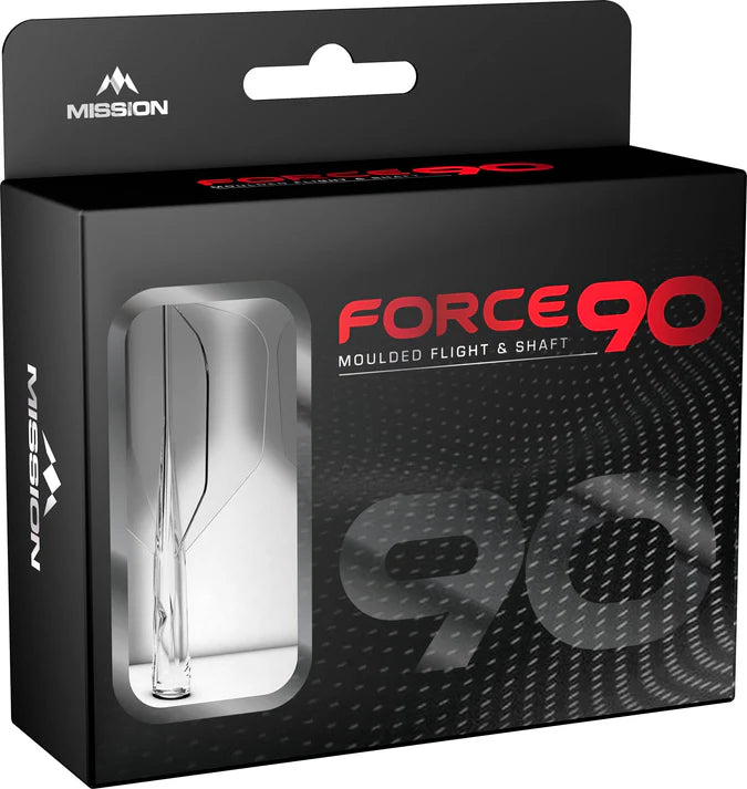 Mission Force 90 Moulded Flight & Stem System - Standard No.6 - Clear