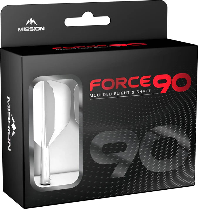 Mission Force 90 Moulded Flight & Stem System - Standard No.6 - White