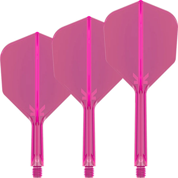 Target K-Flex Moulded Flight & Stem System - NEON PINK - Standard No.6