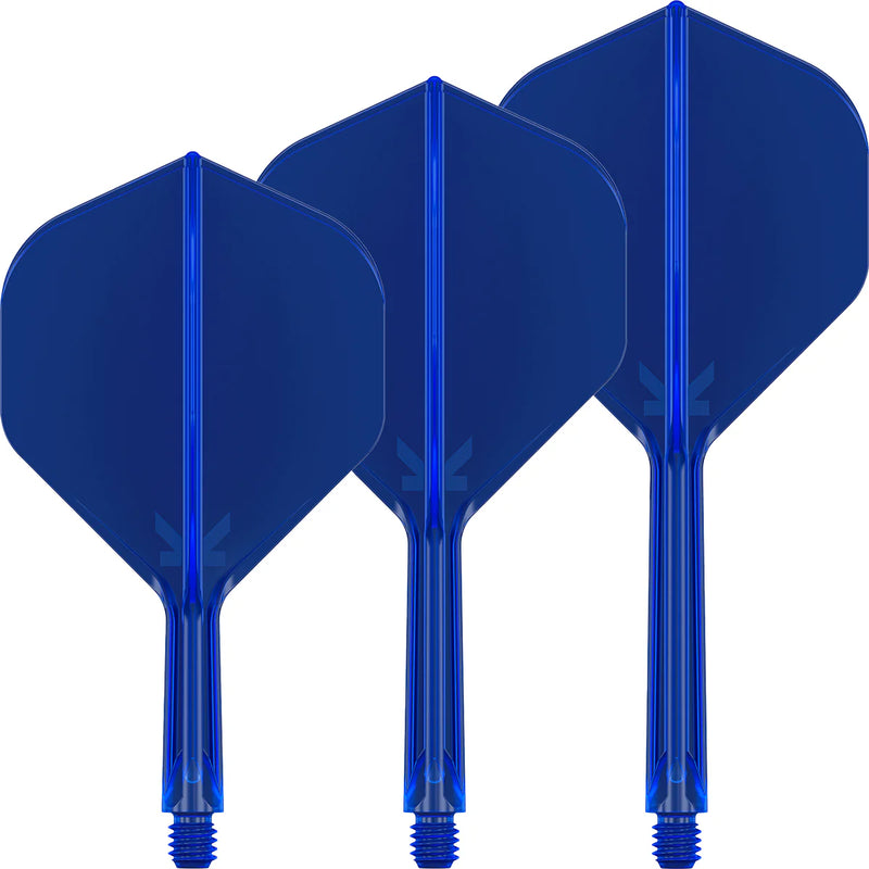 Target K-Flex Moulded Flight & Stem System - Blue - Standard No.2