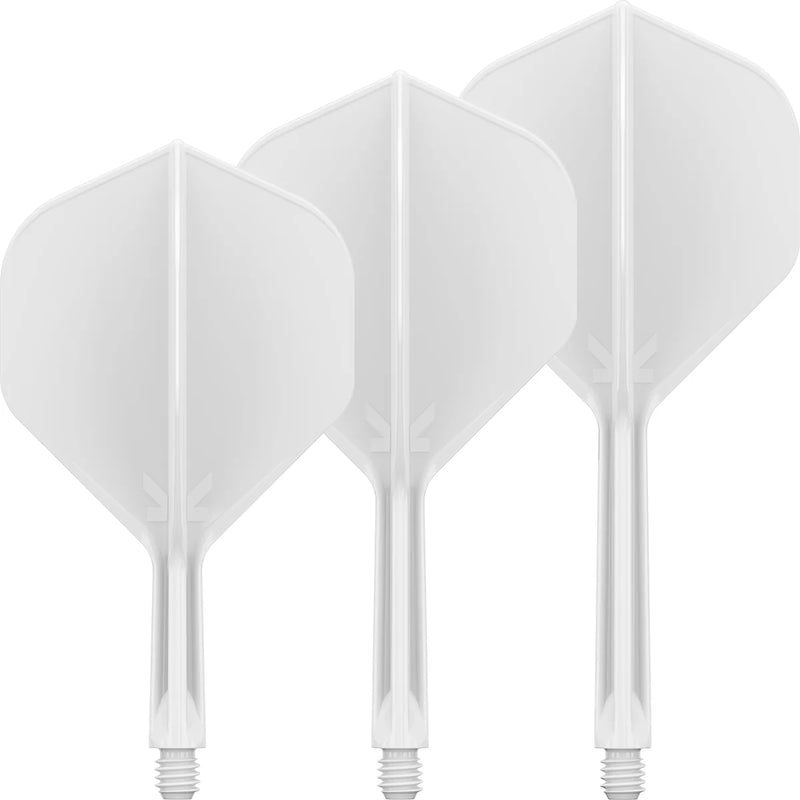 Target K-Flex Moulded Flight & Stem System - White - Standard No.2