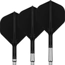 Target K-Shift Spinning Moulded Flight & Stem System - Black - Standard No.2