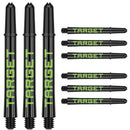 Target Pro Grip TAG Dart Stems - Black & Green - Pack of 3 Sets (9 Stems)