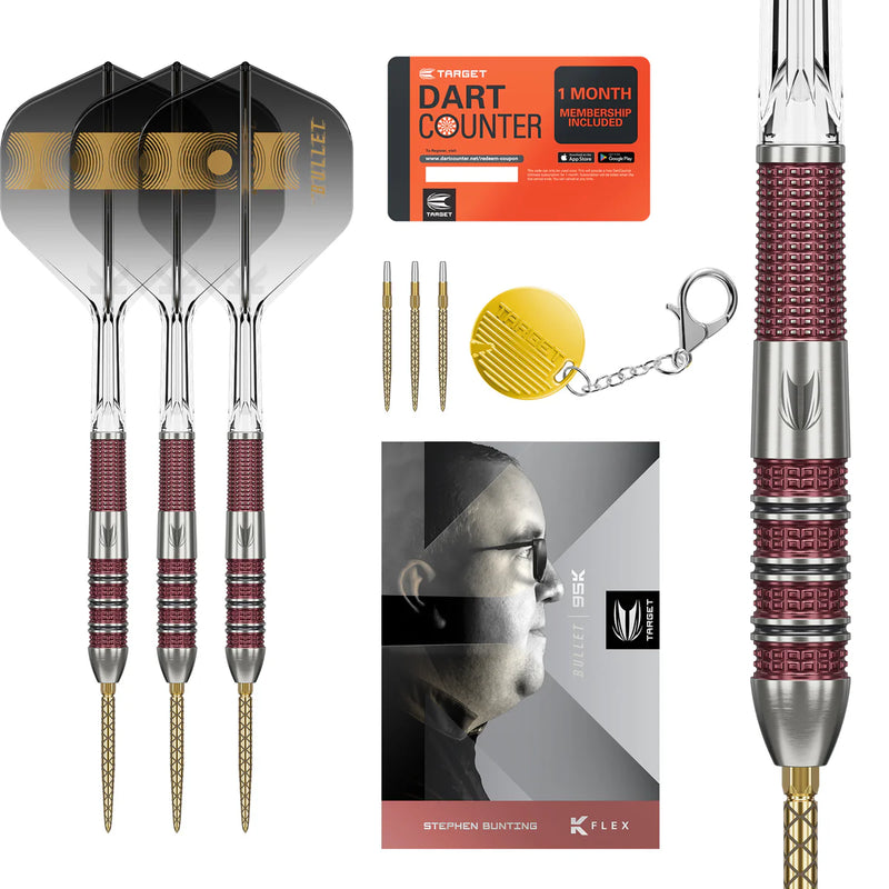 Target Stephen Bunting 95k Tungsten Swiss Point Darts Set - 22 Gram