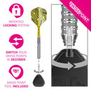 Target BOLIDE 02 Swiss Tungsten Steel Tip Darts - 21 Gram