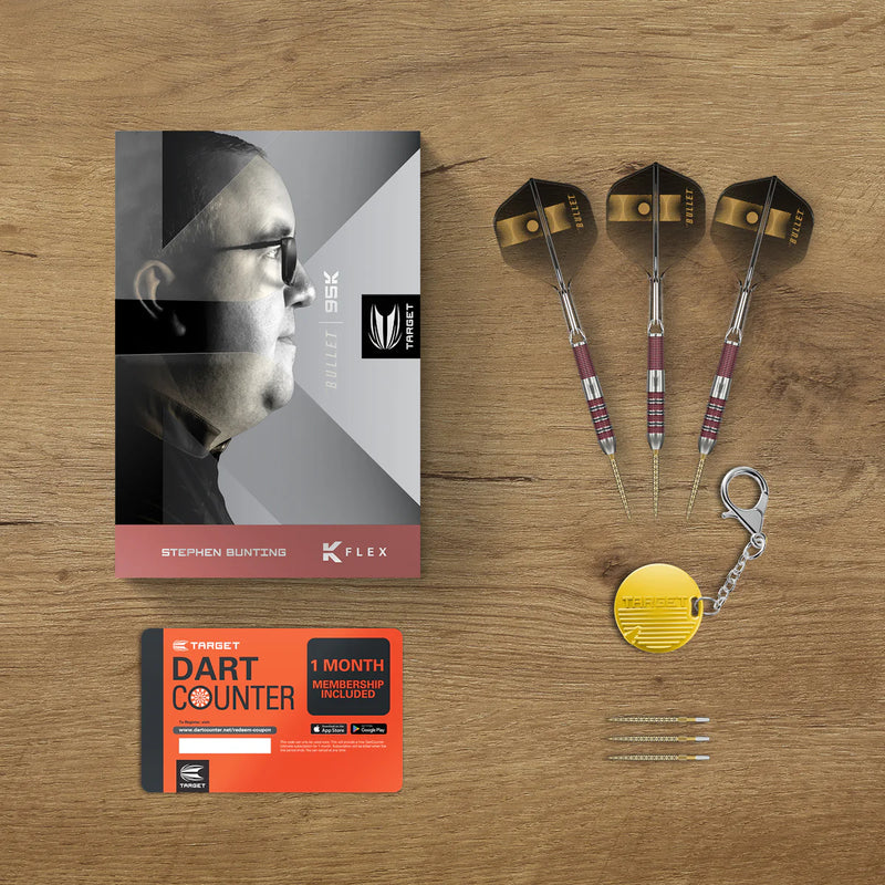 Target Stephen Bunting 95k Tungsten Swiss Point Darts Set - 22 Gram
