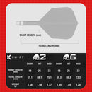 Target K-Shift Spinning Moulded Flight & Stem System - Clear - Standard No.6