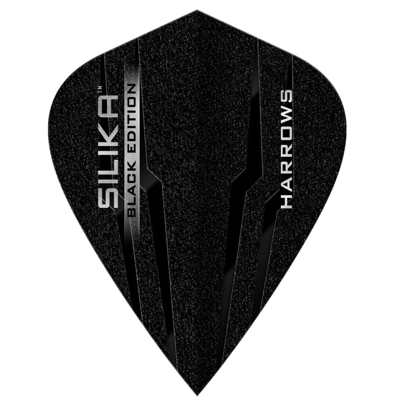 Harrows Silika Black Edition 100 Micron Dart Flights - Kite