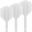 Target K-Flex Moulded Flight & Stem System - White - Standard No.6