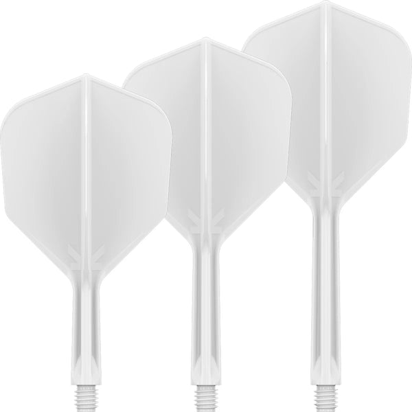 Target K-Flex Moulded Flight & Stem System - White - Standard No.6