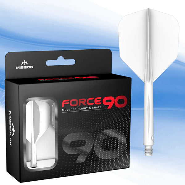 Mission Force 90 Moulded Flight & Stem System - Standard No.6 - White