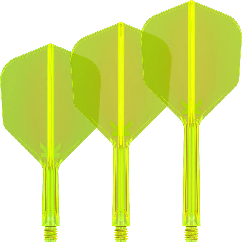 Target K-Flex Moulded Flight & Stem System - NEON YELLOW - Standard No.6