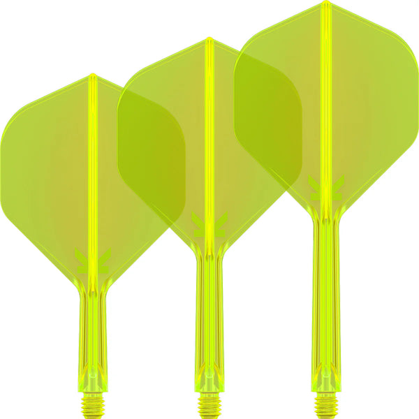 Target K-Flex Moulded Flight & Stem System - NEON YELLOW - Standard No.2