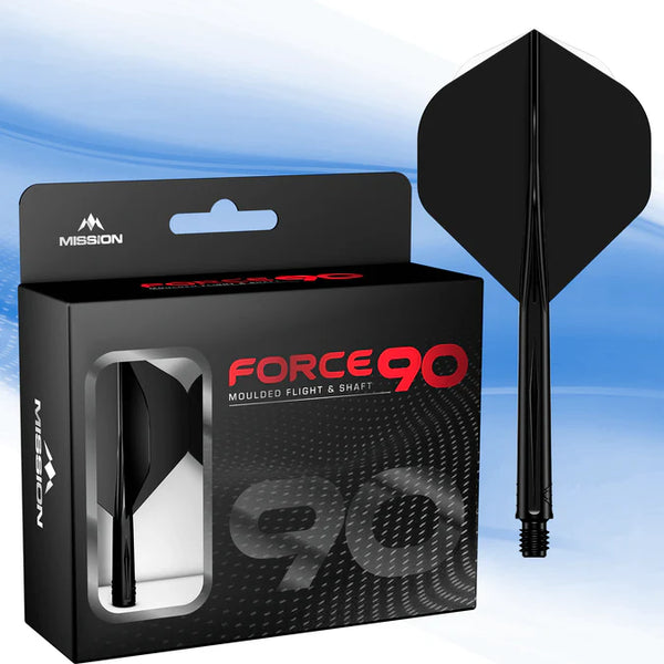 Mission Force 90 Moulded Flight & Stem System - Standard No.2 - Black