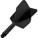 Mission Force 90 Moulded Flight & Stem System - Standard No.6 - Black