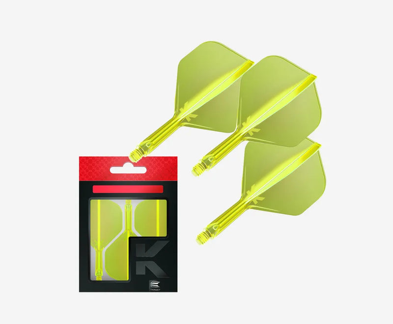 Target K-Flex Moulded Flight & Stem System - NEON YELLOW - Standard No.2