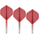Mission Force 90 Moulded Flight & Stem System - Standard No.2 - Red Transparent