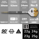 Target REDUX 01 90% Tungsten Swiss Point Darts Set - 23 Gram