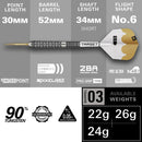 Target REDUX 03 90% Tungsten Swiss Point Darts Set - 24 Gram