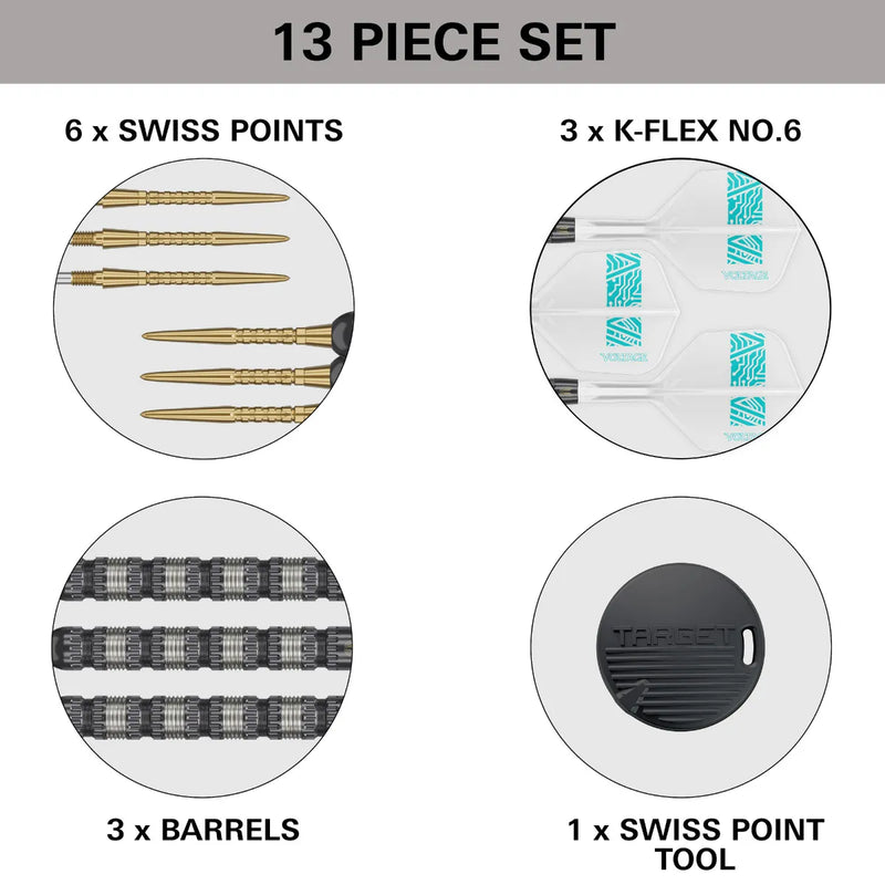 Target Rob Cross 95k Tungsten Swiss Point Darts Set - 23 Gram