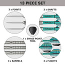 TARGET HYDRO 01 90% TUNGSTEN SP DARTS SET 23g